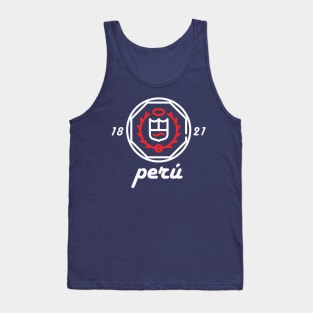 White Peruvian Shield Tank Top